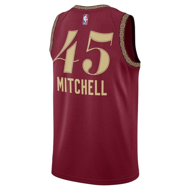 camisa-nba-donovan-mitchell-cleveland-cavaliers-23-24-bordô-edição-cidade-3