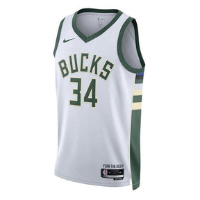 camisa-nba-giannis-antetokounmpo-milwaukee-bucks-2023-edição-associação-branco-2