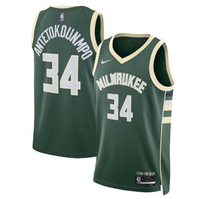 camisa-nba-giannis-antetokounmpo-milwaukee-bucks-2023-edição-ícone-hunter-green-1