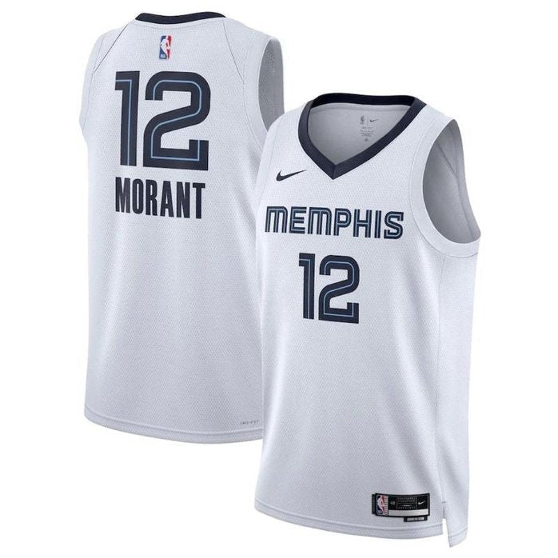 camisa-nba-ja-morant-memphis-grizzlies-2023-edição-associação-branco-1