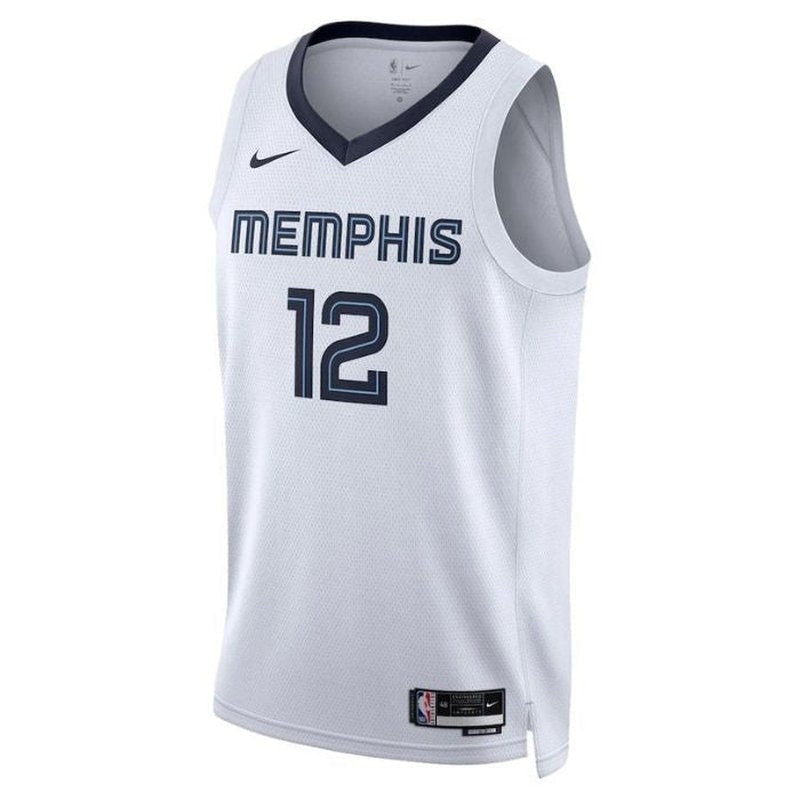 camisa-nba-ja-morant-memphis-grizzlies-2023-edição-associação-branco-2