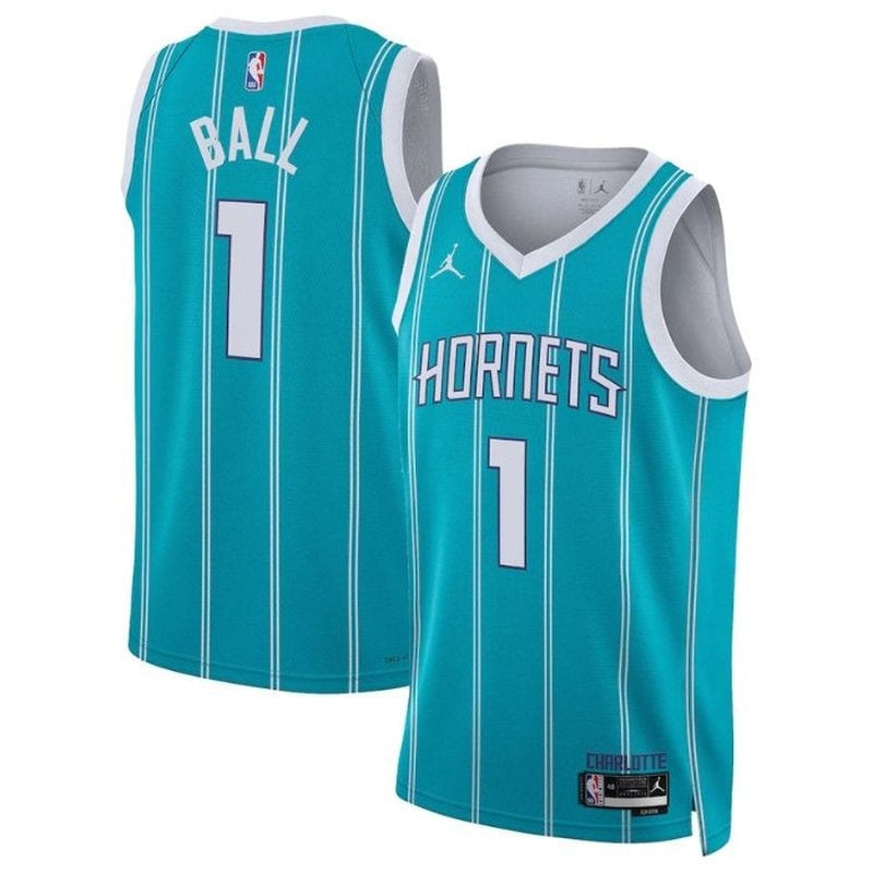camisa-nba-lamelo-ball-charlotte-hornets-2023-edição-ícone-azul-petróleo-1