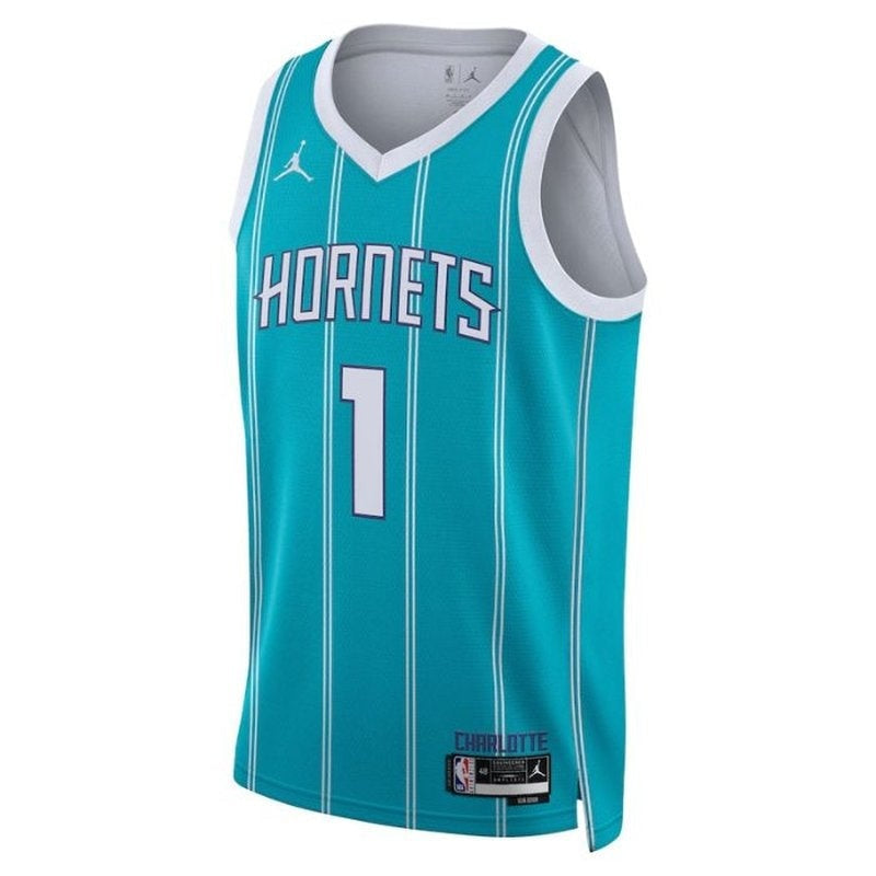 camisa-nba-lamelo-ball-charlotte-hornets-2023-edição-ícone-azul-petróleo-2