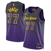 camisa-nba-luka-dončić-los-angeles-lakers-edição-cidade-2024-roxo-unisex-1