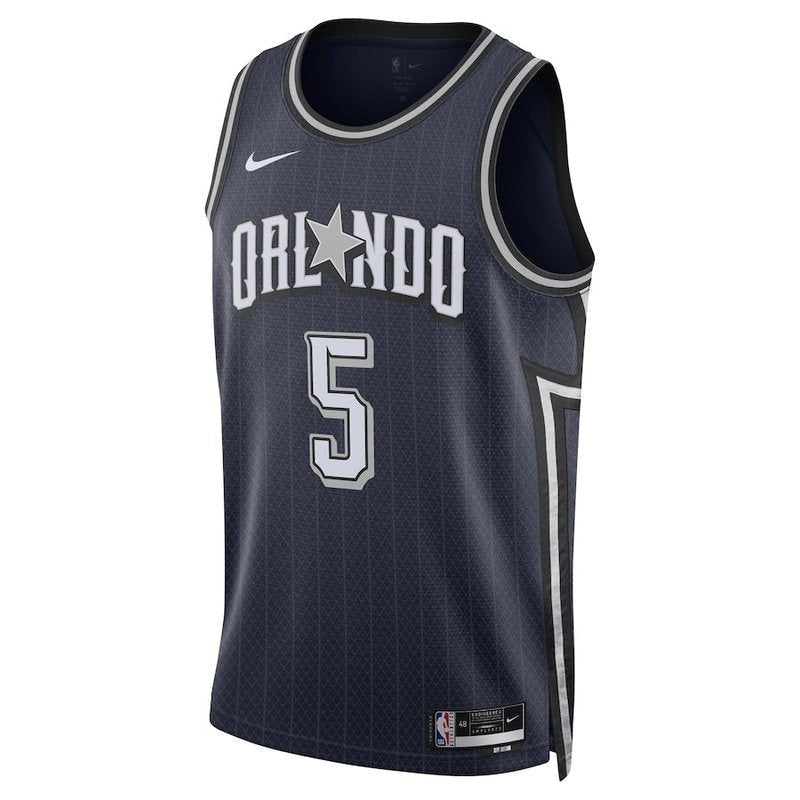 camisa-nba-paolo-banchero-orlando-magic-23-24-azul-marinho-edição-cidade-2