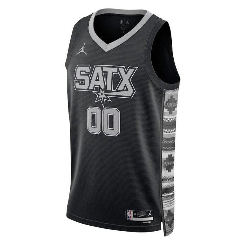 camisa-nba-san-antonio-spurs-2023-edição-de-impacto-preto-2