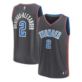 camisa-nba-shai-gilgeous-alexander-oklahoma-city-thunder-2023-fastbreak-edição-cidade-anthracite-1