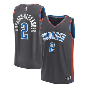 camisa-nba-shai-gilgeous-alexander-oklahoma-city-thunder-2023-fastbreak-edição-cidade-anthracite-1