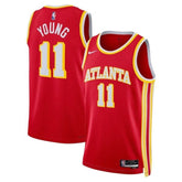 camisa-nba-trae-young-atlanta-hawks-2023-edição-ícone-vermelho-1