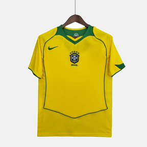 Camisa Retrô 2004 Seleção Brasileira I Nike Masculina - Amarela