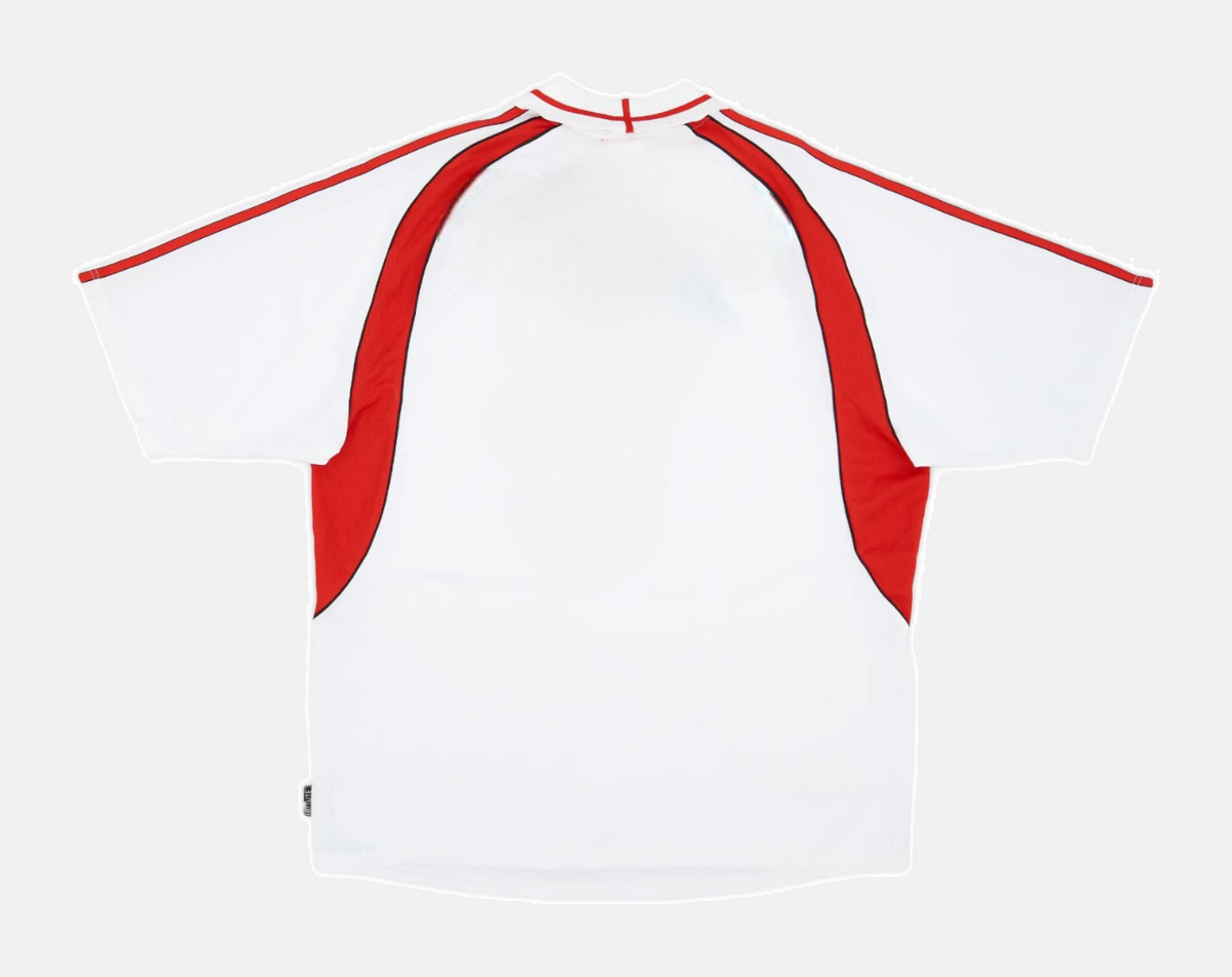 Camisa Retrô AC Milan Away 2001/02 Masculino Adidas - Branco e Vermelho