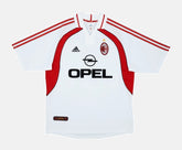 Camisa Retrô AC Milan Away 2001/02 Masculino Adidas - Branco e Vermelho