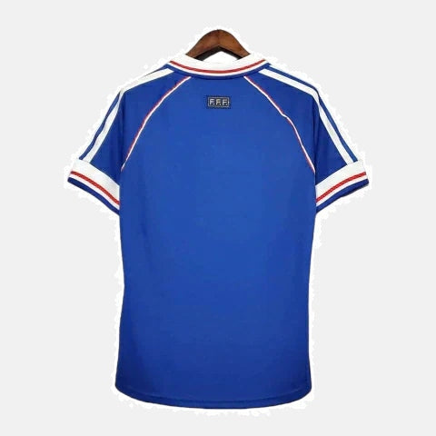 Camisa Retrô França I Home Adidas 1998/99 Masculino Azul