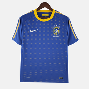 Camisa Retrô Seleção Brasileira II 2010/11 Nike Masculino  Azul e Amarelo
