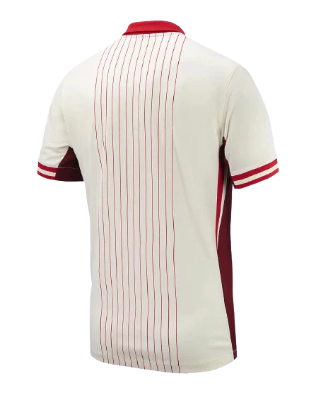 Camisa Seleção Canadá Away 2024/25 s/n Torcedor Masculino - Branca e Vermelha