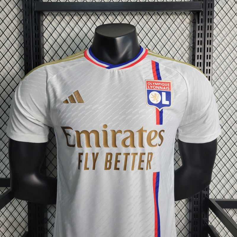 camisa-versão-player-do-lyon-22-23-branco-e-dourado-5
