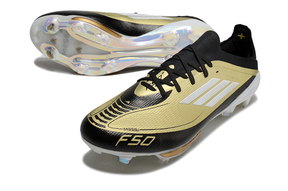 chuteira-campo-adidas-f50-fg-messi-dourada-e-preto-triunfo-dorado-pack-4