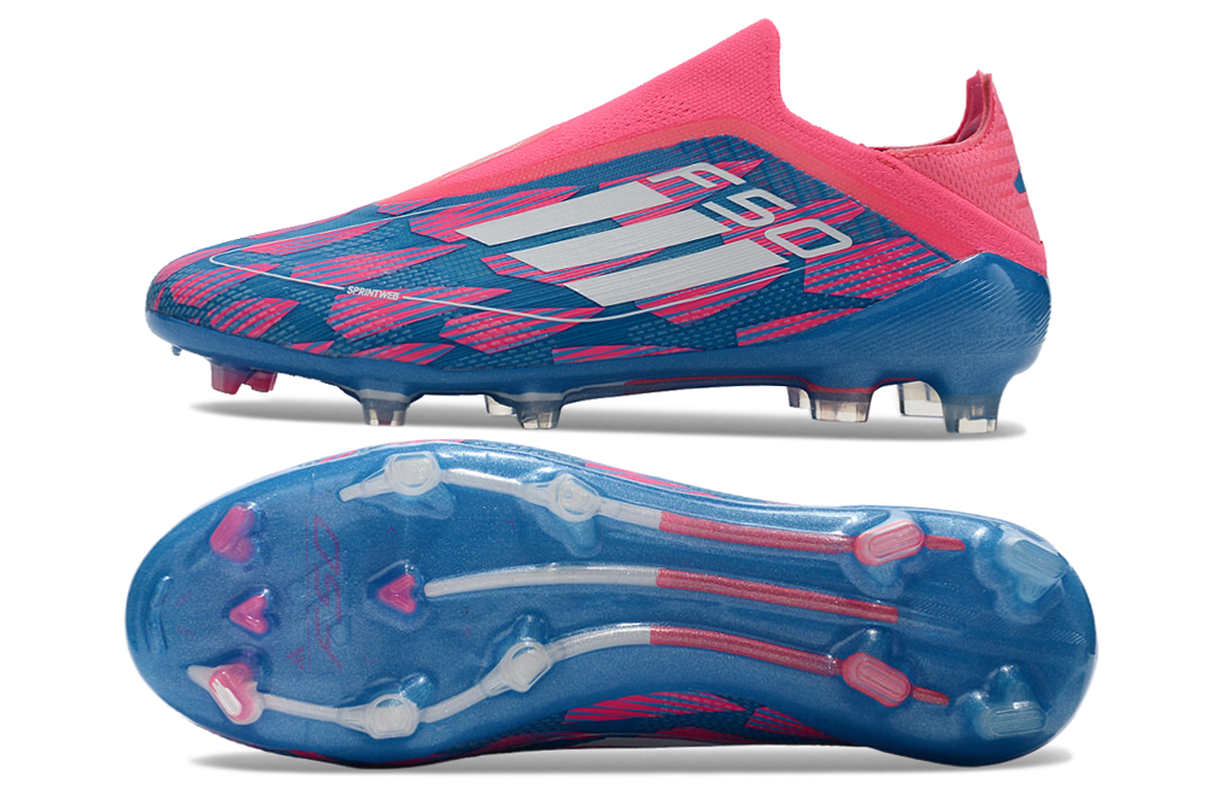 chuteira-campo-adidas-f50-ll-fg-rosa-azul-e-branco-re-emergence-pack-2