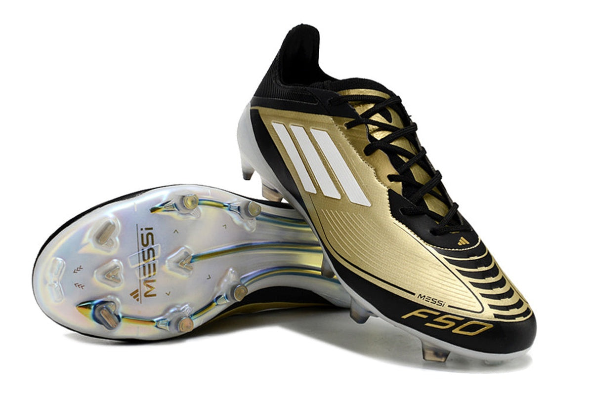 chuteira-campo-adidas-f50-messi-fg-preto-e-dourado-triunfo-dorado-pack-5