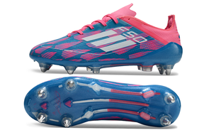 chuteira-campo-adidas-f50-ponta-de-aluminio-rosa-azul-e-branca-reemergence-pack-2