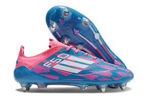 chuteira-campo-adidas-f50-ponta-de-aluminio-rosa-azul-e-branca-reemergence-pack-3