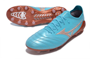 chuteira-campo-mizuno-morelia-neo-3-fg-azul-e-bronze-azure-blue-pack-6