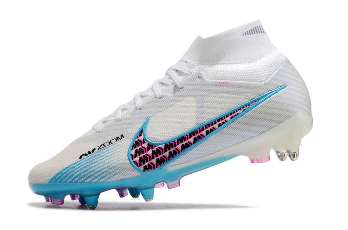 chuteira-campo-nike-air-zoom-mercurial-superfly-9-elite-ponta-de-aluminio-branca-e-azul-blast-pack-5