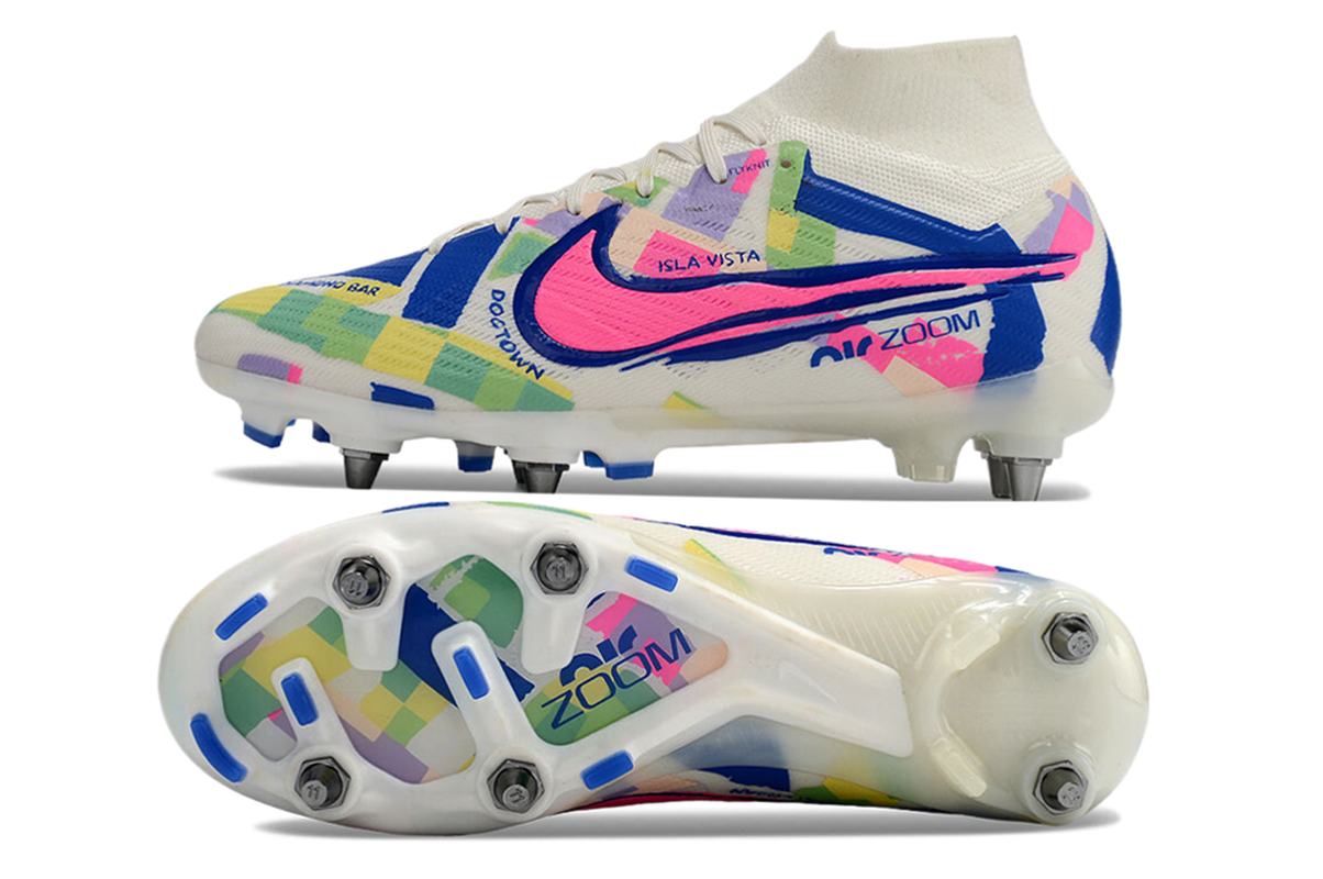chuteira-campo-nike-air-zoom-mercurial-superfly-9-elite-trava-mista-cinza-e-preto-socal-pack-4