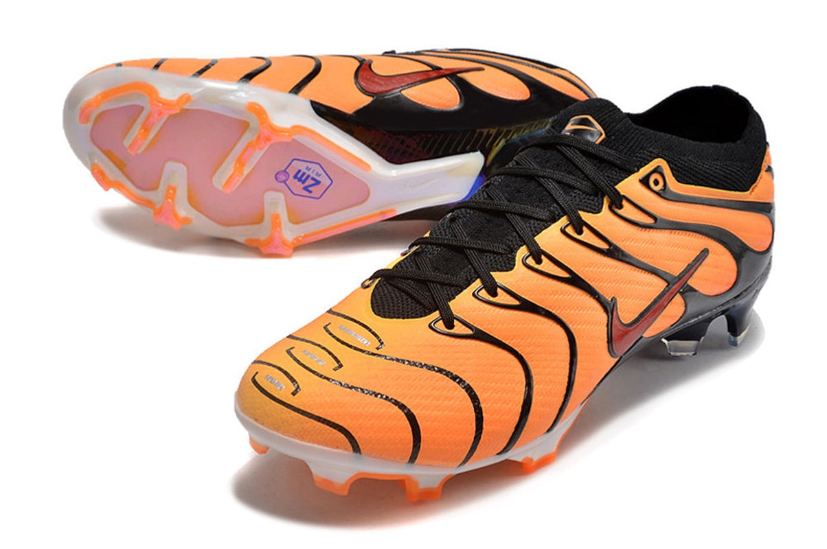 chuteira-campo-nike-air-zoom-mercurial-vapor-15-elite-fg-laranja-e-preta-air-max-plus-5