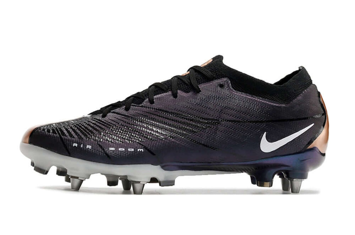 chuteira-campo-nike-air-zoom-mercurial-vapor-15-elite-trava-mista-preta-e-cobre-especial-2001-pack-1