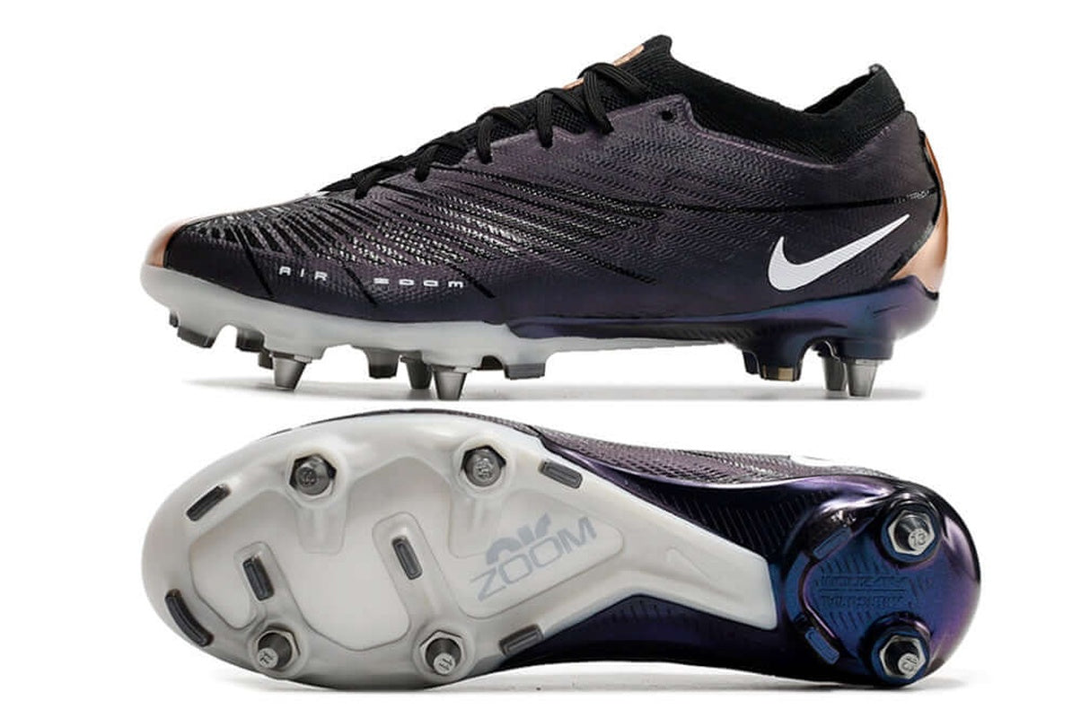 chuteira-campo-nike-air-zoom-mercurial-vapor-15-elite-trava-mista-preta-e-cobre-especial-2001-pack-4