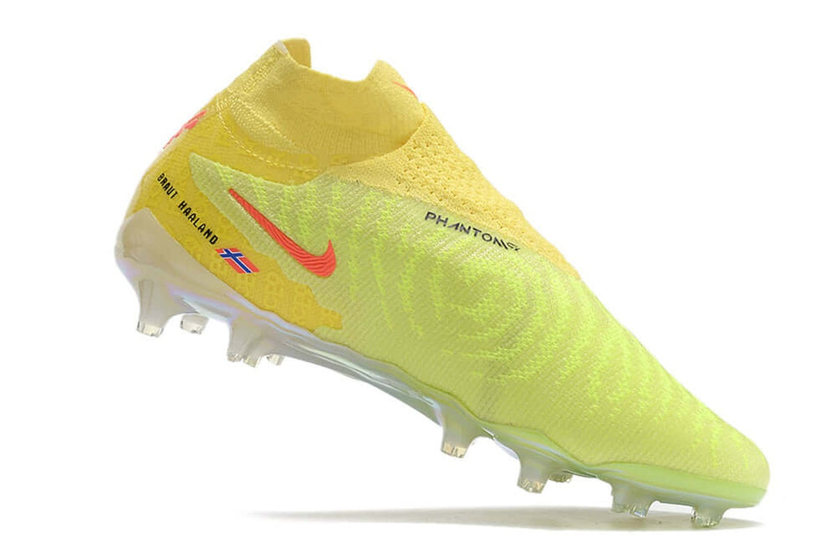 chuteira-campo-nike-phantom-gx-df-elite-fg-amarela-e-verde-haaland-2