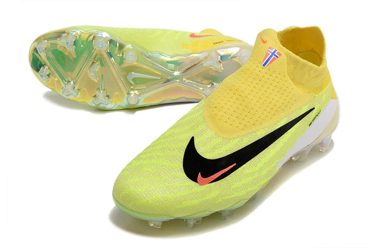 chuteira-campo-nike-phantom-gx-df-elite-fg-amarela-e-verde-haaland-5