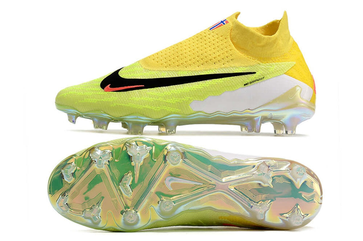 chuteira-campo-nike-phantom-gx-df-elite-fg-amarela-e-verde-haaland-6
