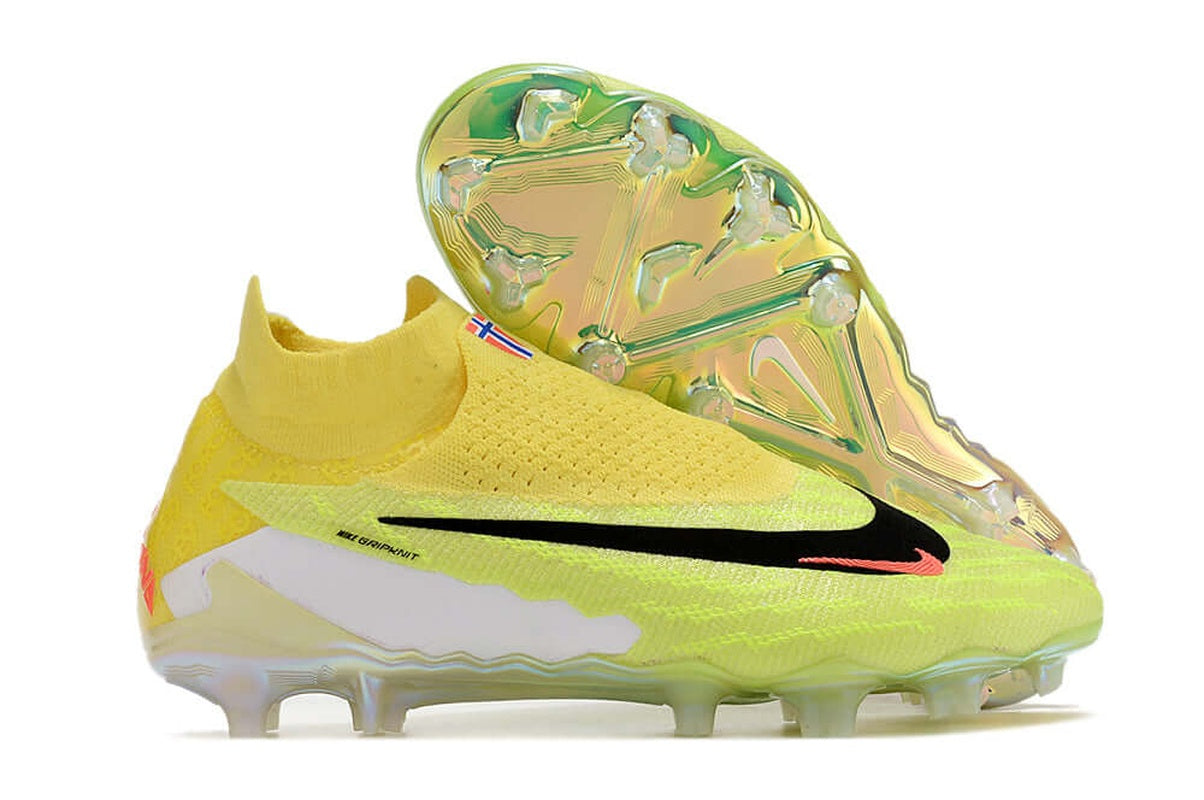 chuteira-campo-nike-phantom-gx-df-elite-fg-amarela-e-verde-haaland-7