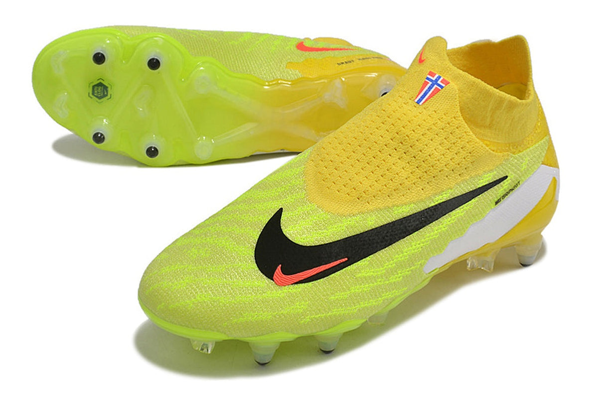 chuteira-campo-nike-phantom-gx-df-elite-ponta-de-aluminio-amarela-e-verde-haaland-2