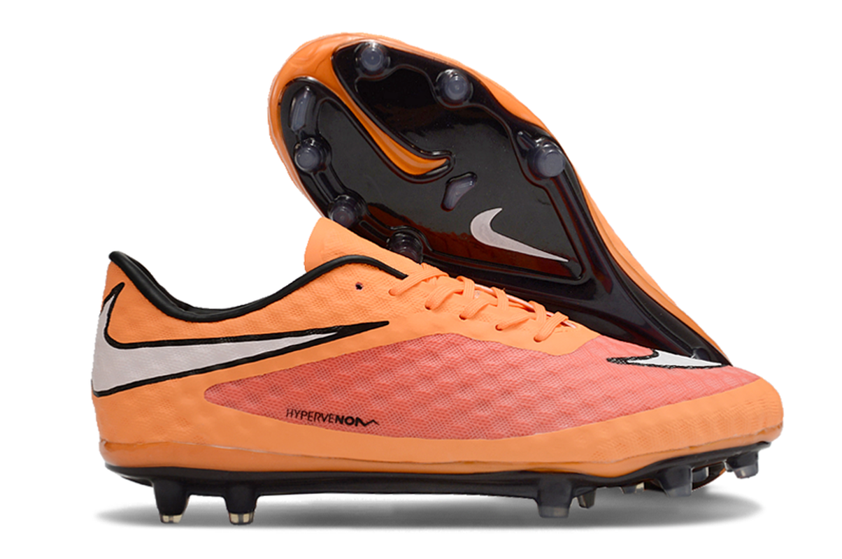 chuteira-campo-nike-retrô-hypervenom-phantom-i-fg-laranja-vermelha-branca-e-preta-3