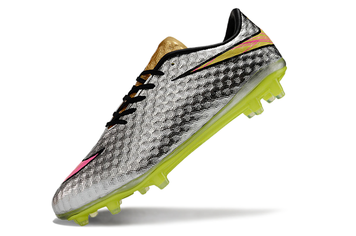 chuteira-campo-nike-retrô-hypervenom-phantom-i-fg-prata-verde-e-dourada-6