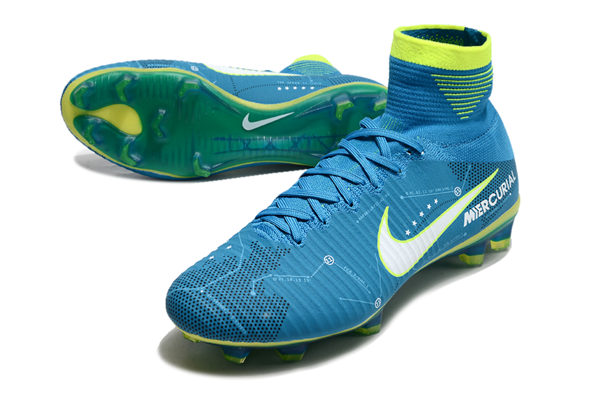 chuteira-campo-nike-retrô-mercurial-superfly-5-fg-azul-e-verde-4