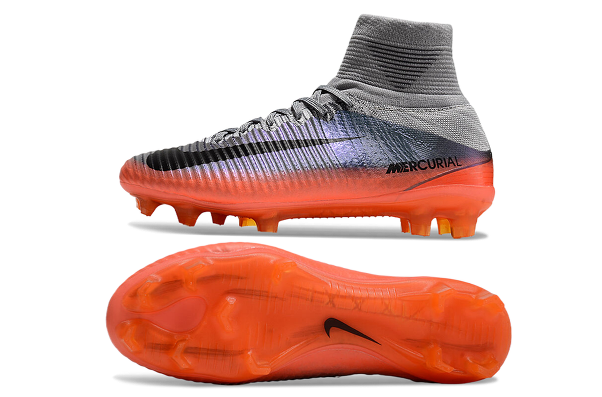 chuteira-campo-nike-retrô-mercurial-superfly-5-fg-prata-e-laranja-cr7-2