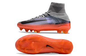 chuteira-campo-nike-retrô-mercurial-superfly-5-fg-prata-e-laranja-cr7-2