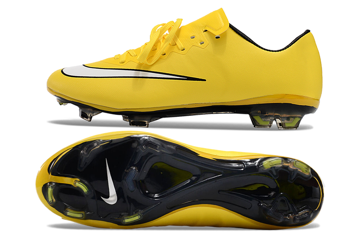 chuteira-campo-nike-retrô-mercurial-vapor-10-fg-amarela-e-branca-2