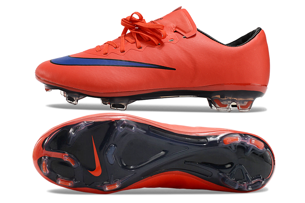 chuteira-campo-nike-retrô-mercurial-vapor-10-fg-laranja-e-azul-2