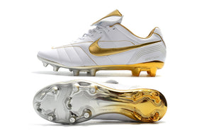 chuteira-campo-nike-retrô-tiempo-legend-7-elite-fg-branca-e-dourada-r10-2