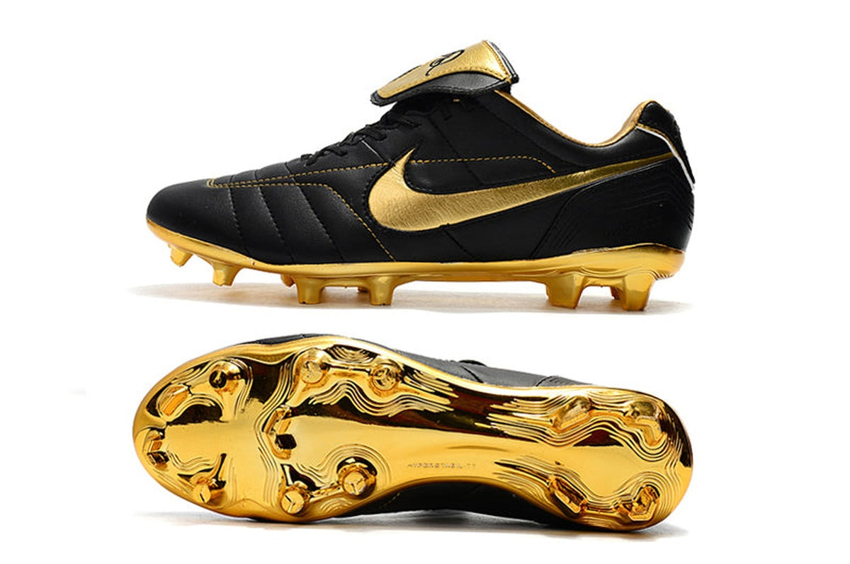 chuteira-campo-nike-retrô-tiempo-legend-7-elite-fg-preta-e-dourada-r10-2