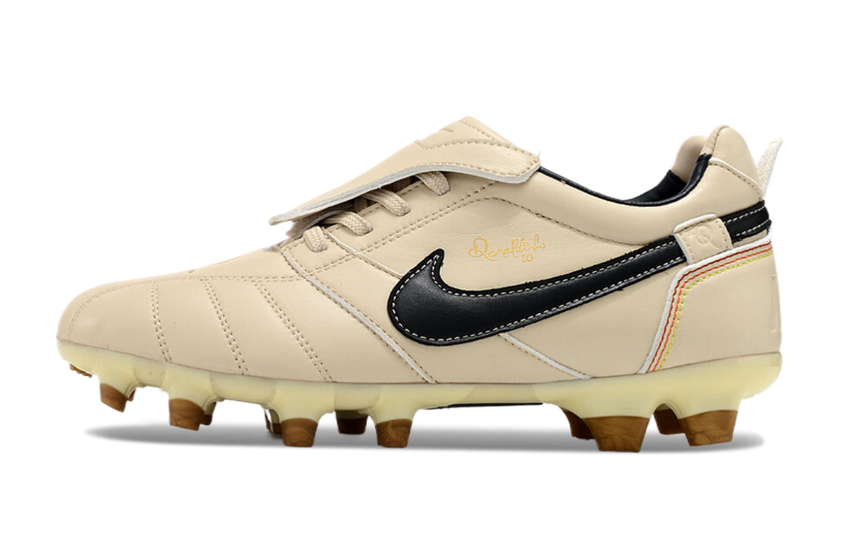 chuteira-campo-nike-retrô-tiempo-legend-r10-elite-bege-e-preta-1