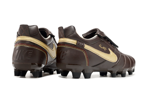 chuteira-campo-nike-retrô-tiempo-legend-r10-elite-marrom-e-dourado-3