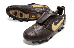 chuteira-campo-nike-retrô-tiempo-legend-r10-elite-marrom-e-dourado-4