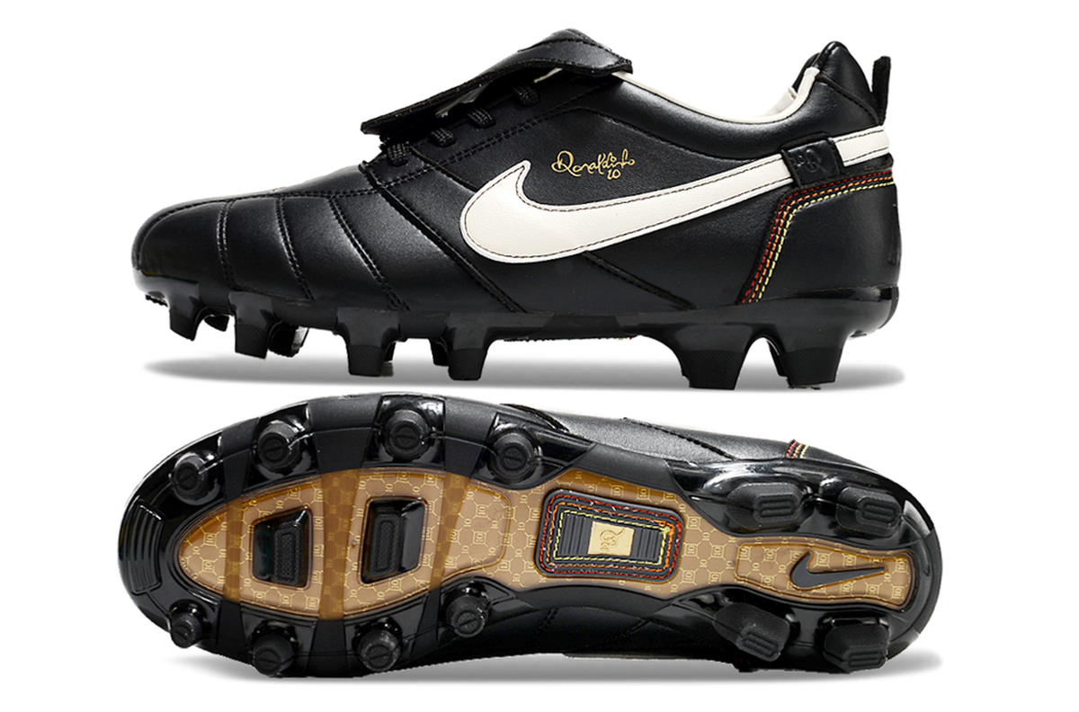 chuteira-campo-nike-retrô-tiempo-legend-r10-elite-preta-e-branca-2