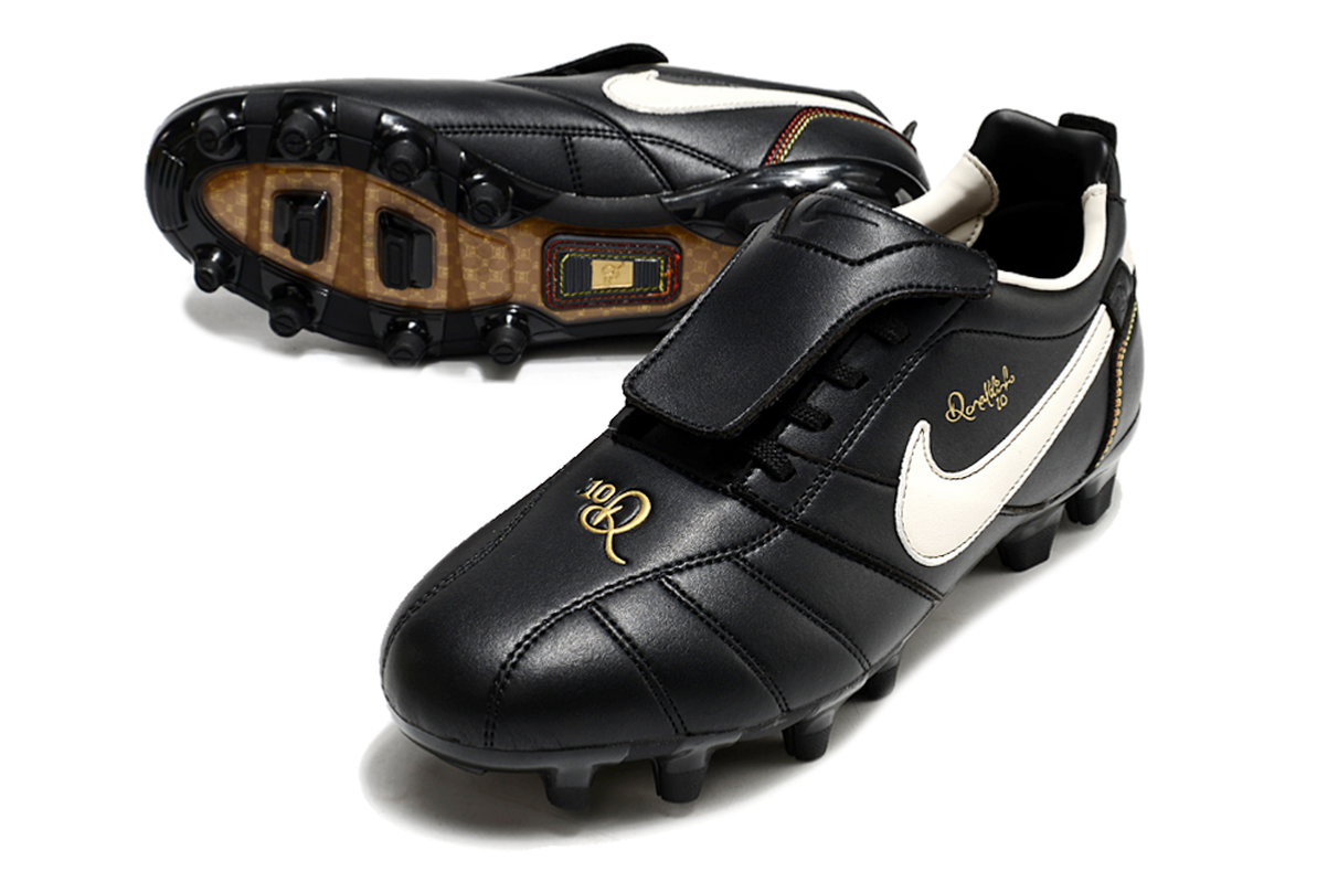 chuteira-campo-nike-retrô-tiempo-legend-r10-elite-preta-e-branca-4